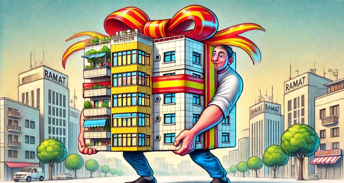 למכירה דירה. איור AI - מערכת
