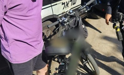 מעצר החשוד ברמת גן. צילום: דוברות המשטרה