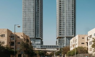 הדמיית AI - שני מגדלים בשכונת הגפן (מערכת)