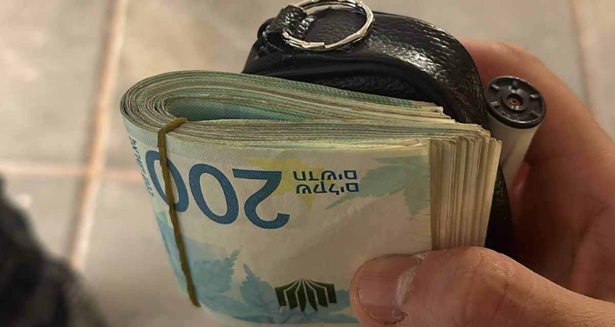 כסף גנוב שנתפס אצל שב"ח בגבעתיים