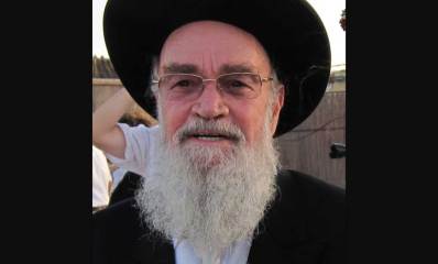 צילום פנים של הרב יוסף מאיר גליקסברג