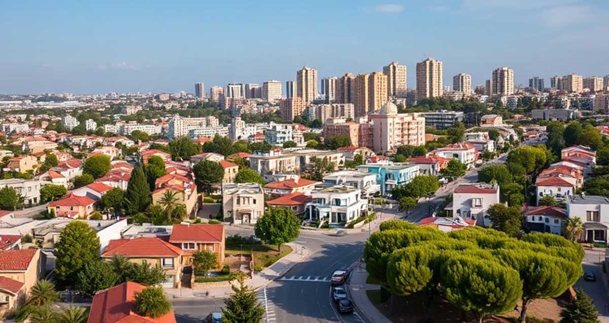 נוף אורבני שקט.