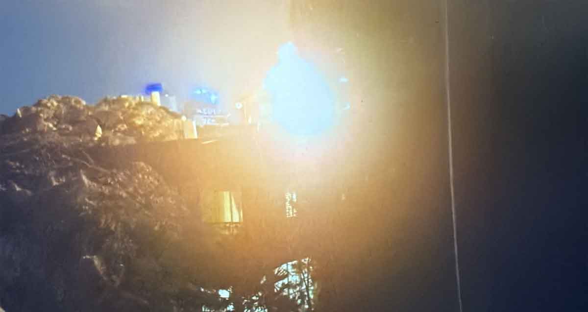 שריפה על גג ברחוב עוזיאל 44 ברמת גן