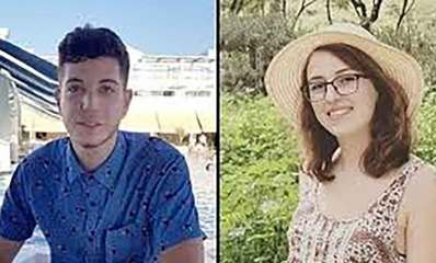 מימין מאיה ווישניאק ז"ל ועמית אלמוג שהודה ברצח שלה