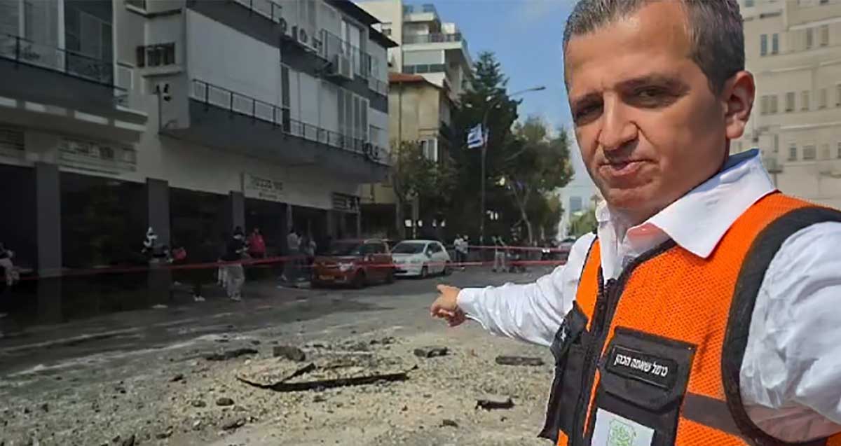 ראש העיר בזירת הנפילה ברמת גן 15.3