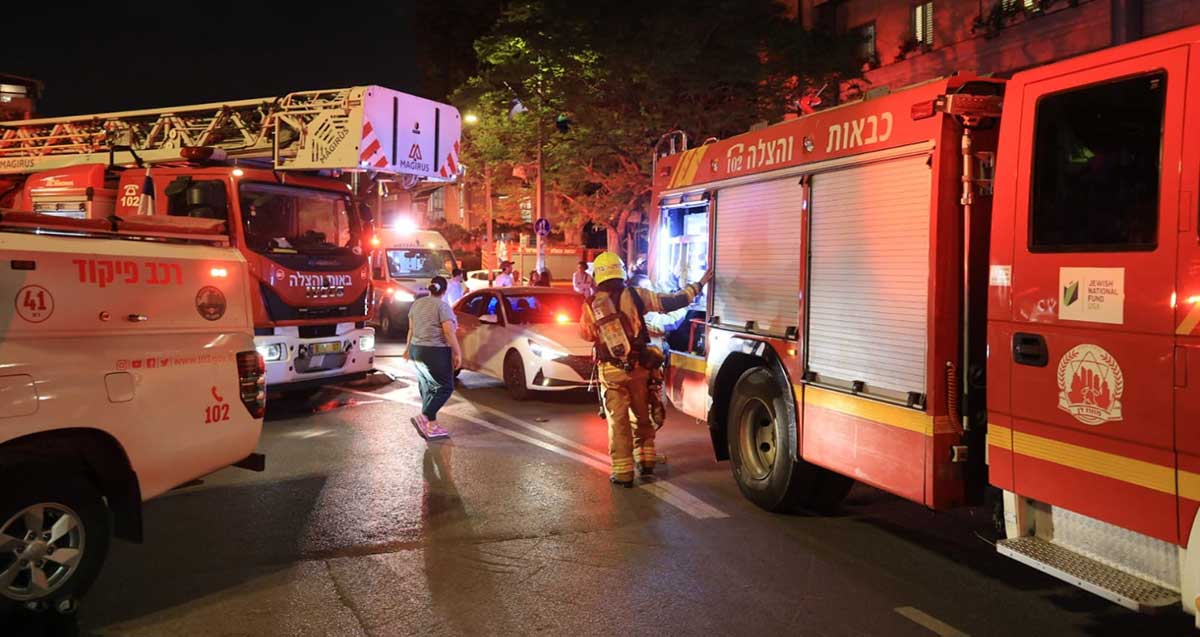 כבאיות וכבאים ברחוב ברמת גן