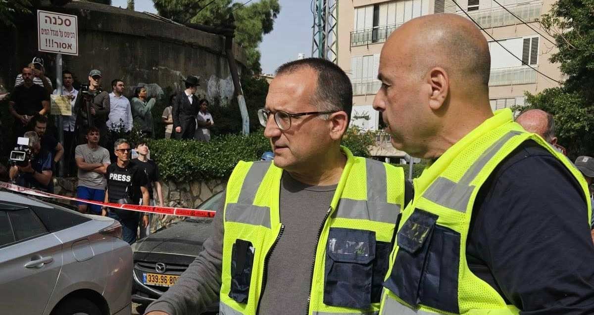 ראש העיר, רן קוניק, בזירת נפילה בגבעתיים 5.4