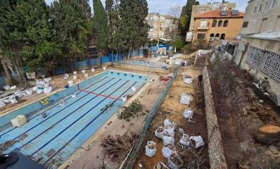 שיקום בריכת רמב"ם בגבעתיים