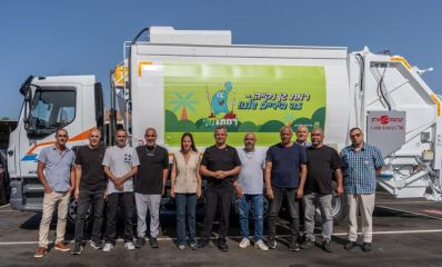 משאית אשפה חדשה. צילום: אורן אלון