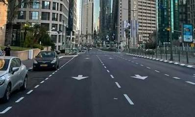 רחוב אבא הלל שנסלל מחדש ברמת גן
