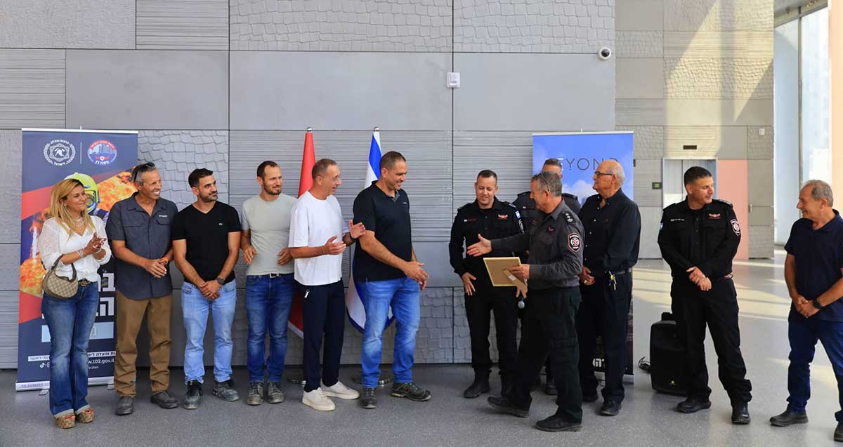 טקס קבלת אישור כבאות למגדל ביונד בגבעתיים