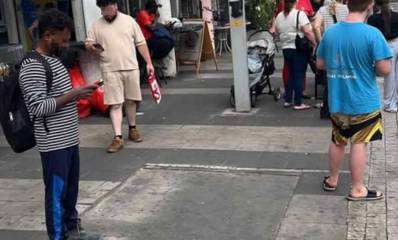 מדרכה ריקה במקום תחנת האוטובוס, צילום: מתוך עמוד הפייסבור תושבי גבעתיים לפי סעיף 27א